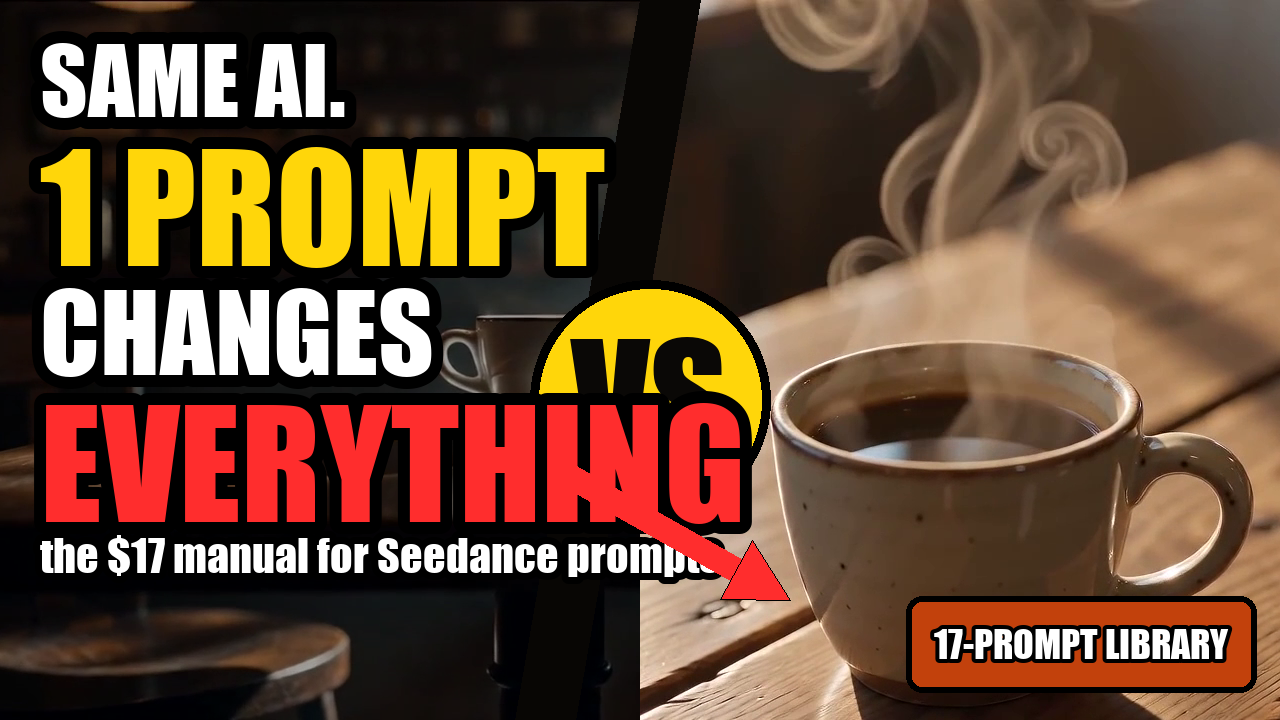 Same AI, 1 prompt changes everything — A/B split thumbnail
